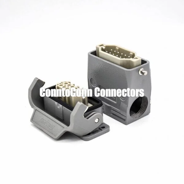 HEAVY DUTY POWER CONNECTOR H10A M25 12PIN SILVER PLATING MALE BUTT-JOINT FEMALE BULKHEAD MOUNTING