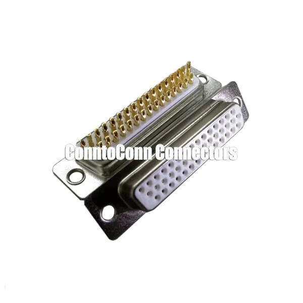 44-PIN HIGH DENSITY D-SUB CONNECTOR JACK 5.0 TYPE MACHINE PIN SOLDER TYPE FOR CABLE