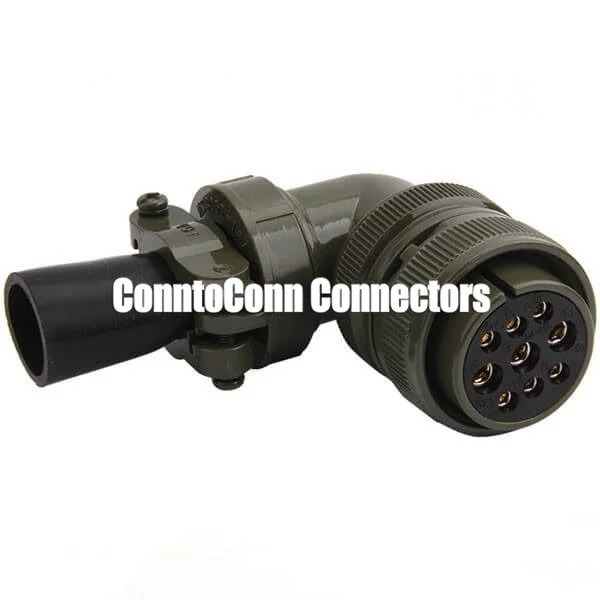 MS3108A24-11S RIGHT ANGLE SOCKET 9 PIN FEMALE TERMINAL CONNECTOR