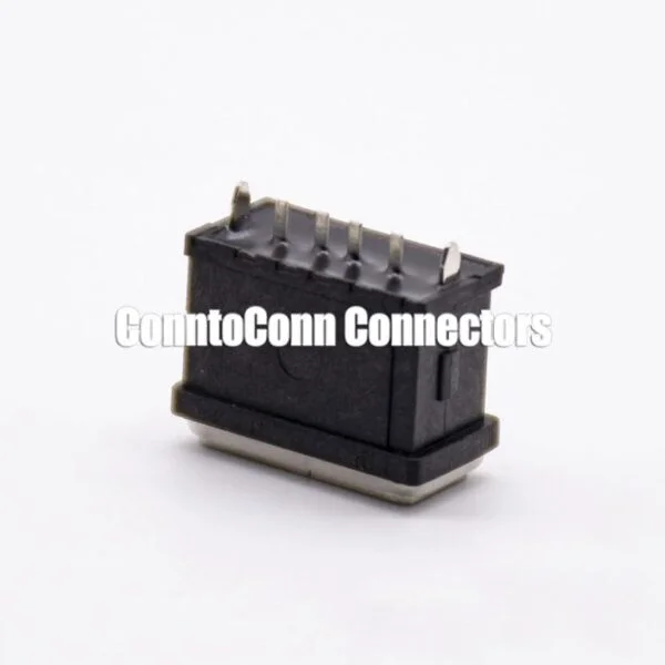 WATERPROOF USB CHARGER SOCKET FEMALE 4 PIN A TYPE SMT IPX8 STRAIGHT
