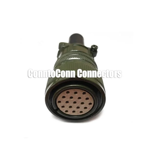 CABLE CONNECTOR & RUBBER BUSHING 19 PINS SOCKET STRAIGHT MS 5015