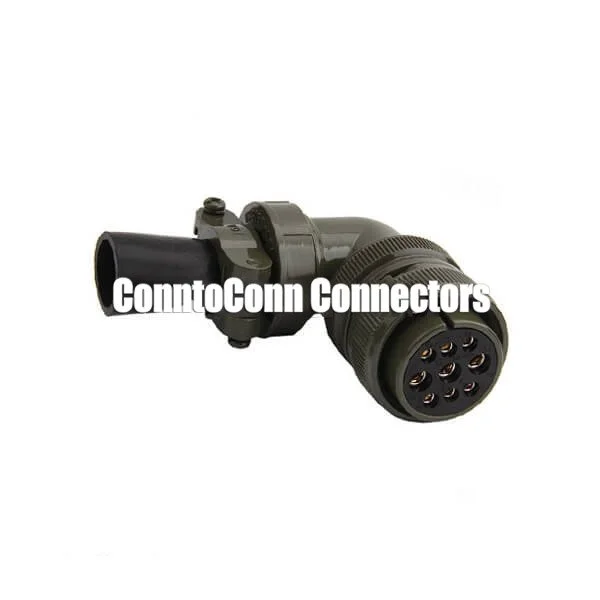 90 DEGREE PLUG MILITARY SPECIFITAION CONNECTOR MS 5015 9 PINS SOCKET