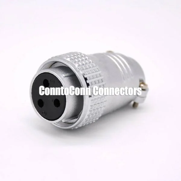 P28 3 PIN FEMALE PLUG STRAIGHT CONNECTOR FOR CABLE