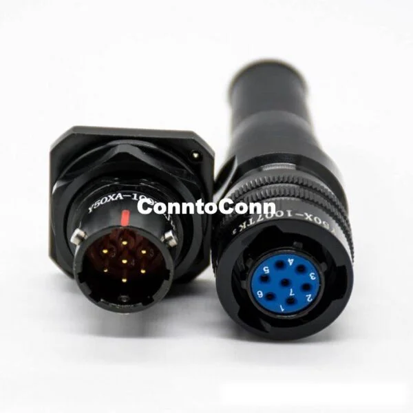 MIL-DTL-26482 SERIES 7PIN CIRCULAR ELECTRICAL CONNECTOR BAYONET COUPLING PLUG CABLE SOLDER SOCKET PANEL MOUNT/PCB MALE BUTT-JOINT FEMALE WATERPROOF 10 SHELL Y50X