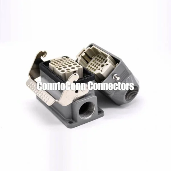 32 PIN HEAVY DUTY CONNECTOR H10B MALE WITHOUT CONTACTS M25 BULKHEAD MOUNTING MALE BUTT-JOINT FEMALE