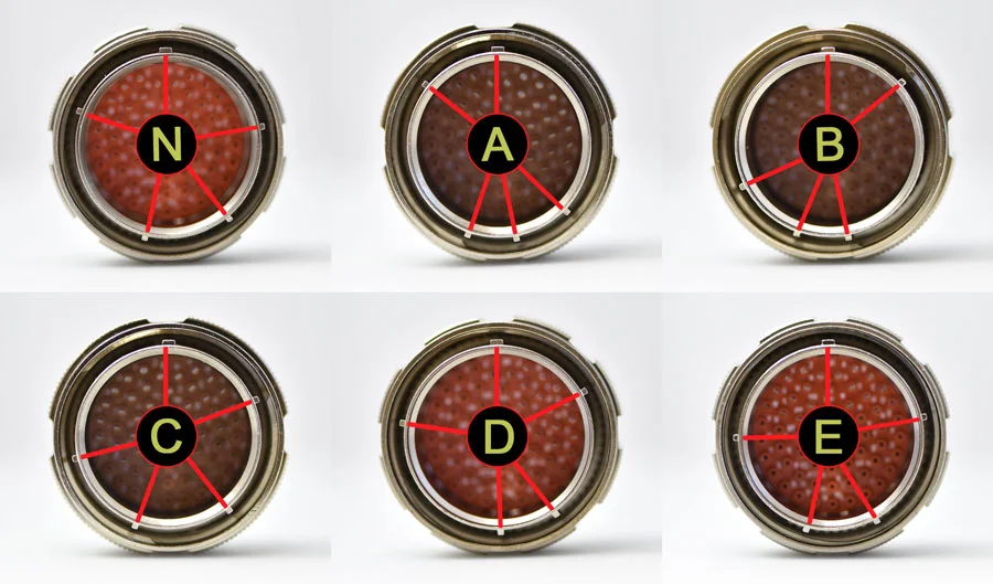 MIL DTL 38999 Connector Guide 7 D38999 Keying Positions