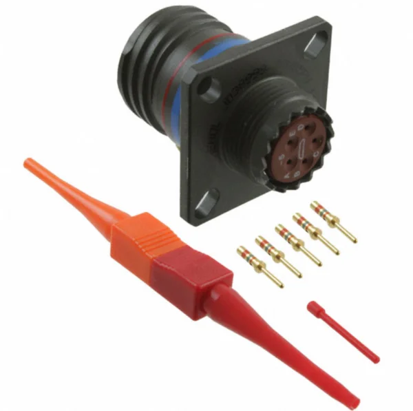 D38999/20WB5PN 5 POS Circular MIL Spec Connector Plug MIL-DTL-38999 Series III Crimp - Image 2