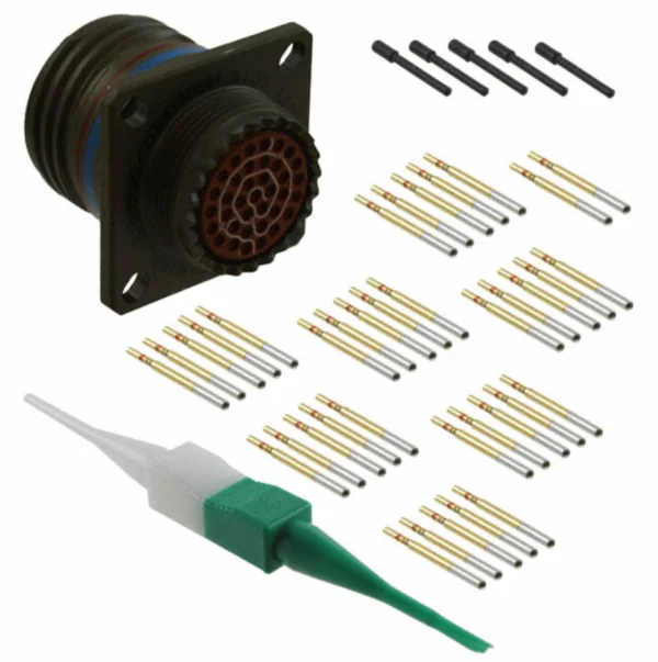 D38999/20WH1PN  100 POS Circular MIL Spec Connector Plug MIL-DTL-38999 Series III Crimp