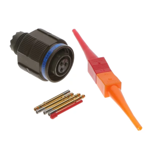 D38999/26WA98SN PIN 3 POS Circular MIL Spec Connector Plug MIL-DTL-38999 Series III Crimp - Image 2